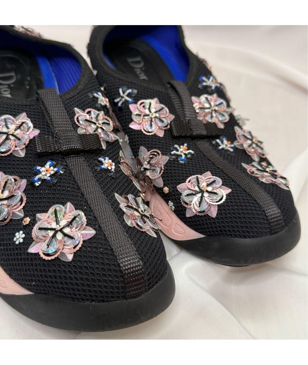 CHRISTIAN DIOR Черные неопреновые слипоны, фото 3