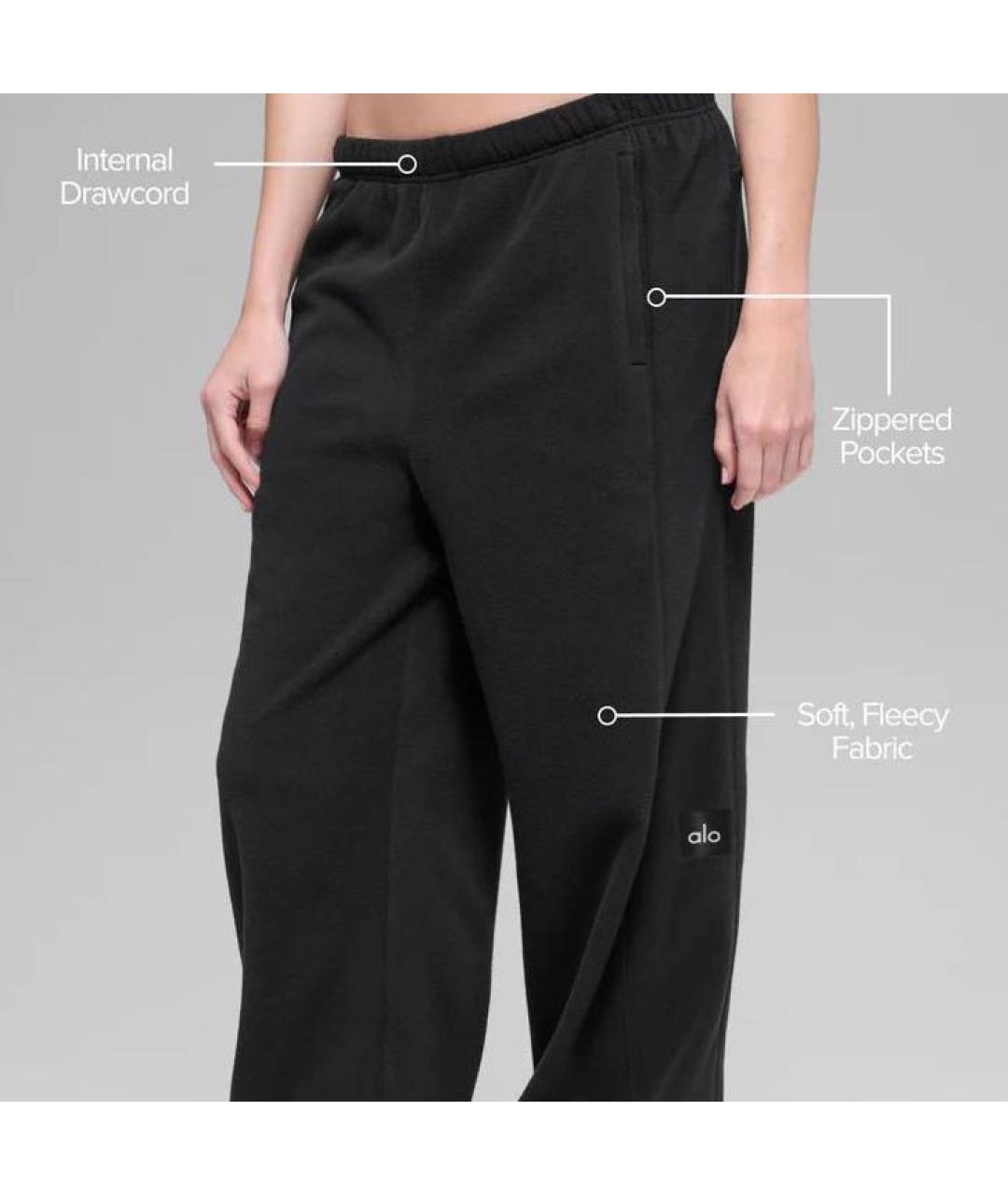 ALO YOGA Черные спортивные брюки и шорты, фото 3