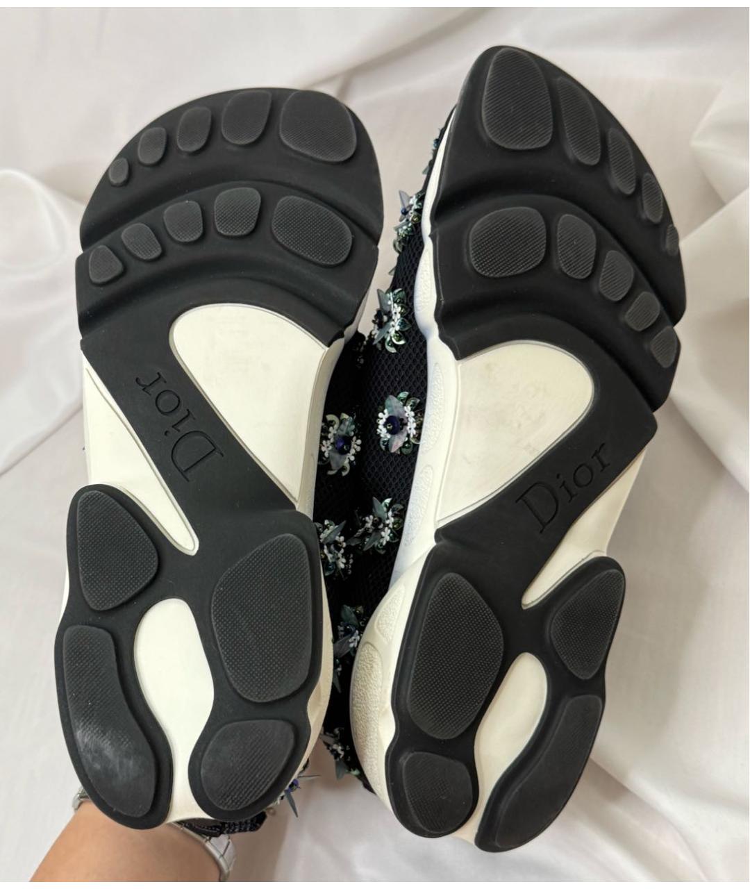 CHRISTIAN DIOR Темно-синие неопреновые слипоны, фото 5