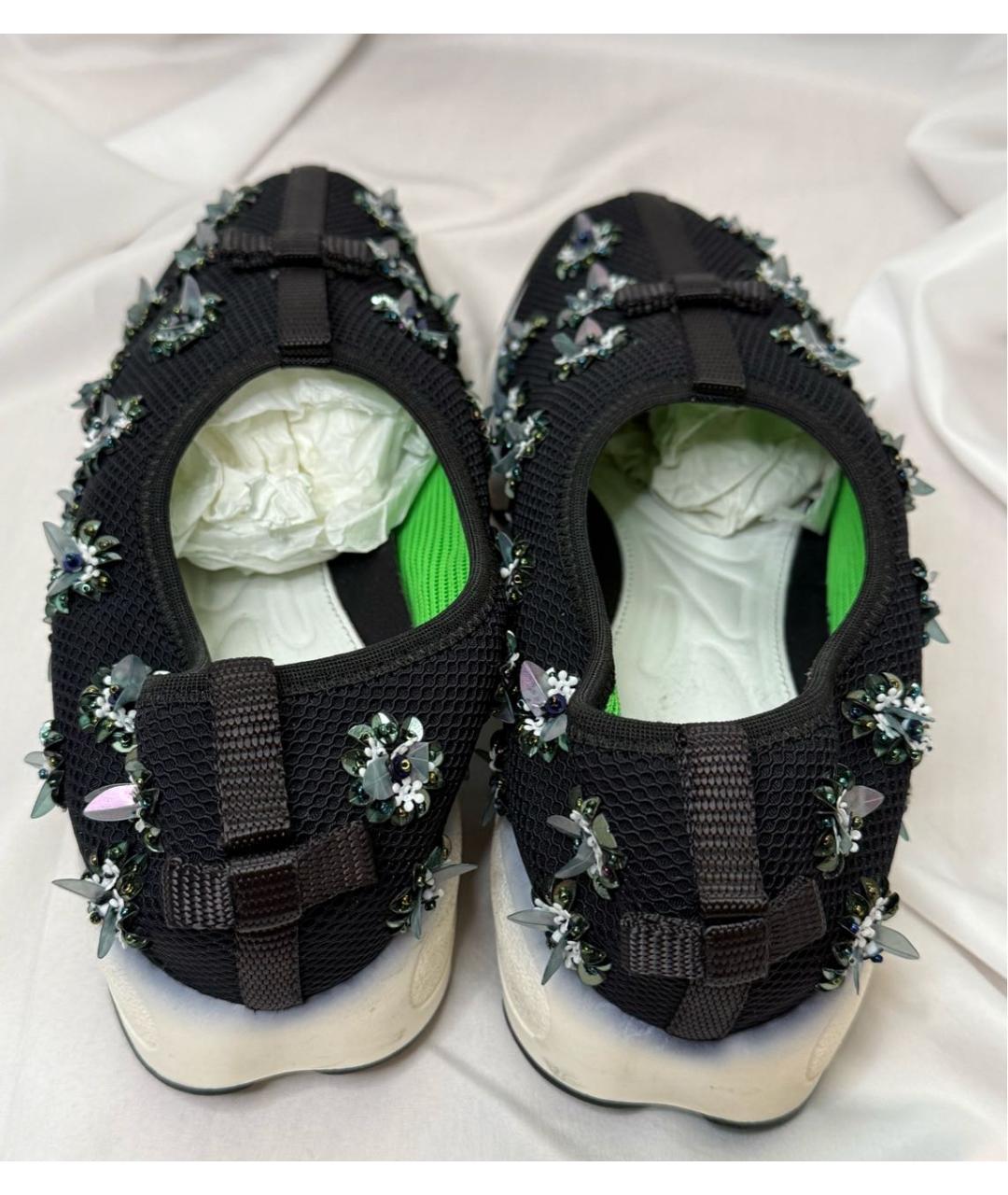 CHRISTIAN DIOR Темно-синие неопреновые слипоны, фото 3