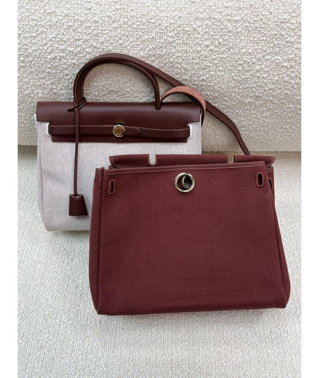 HERMES Коричневая сумка с короткими ручками, фото 5