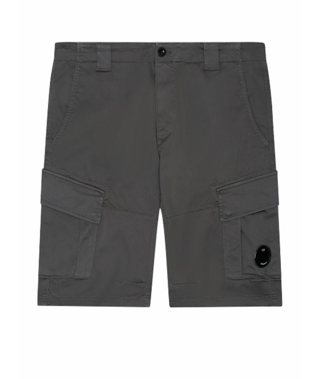 CP COMPANY Серые хлопковые шорты, фото 1