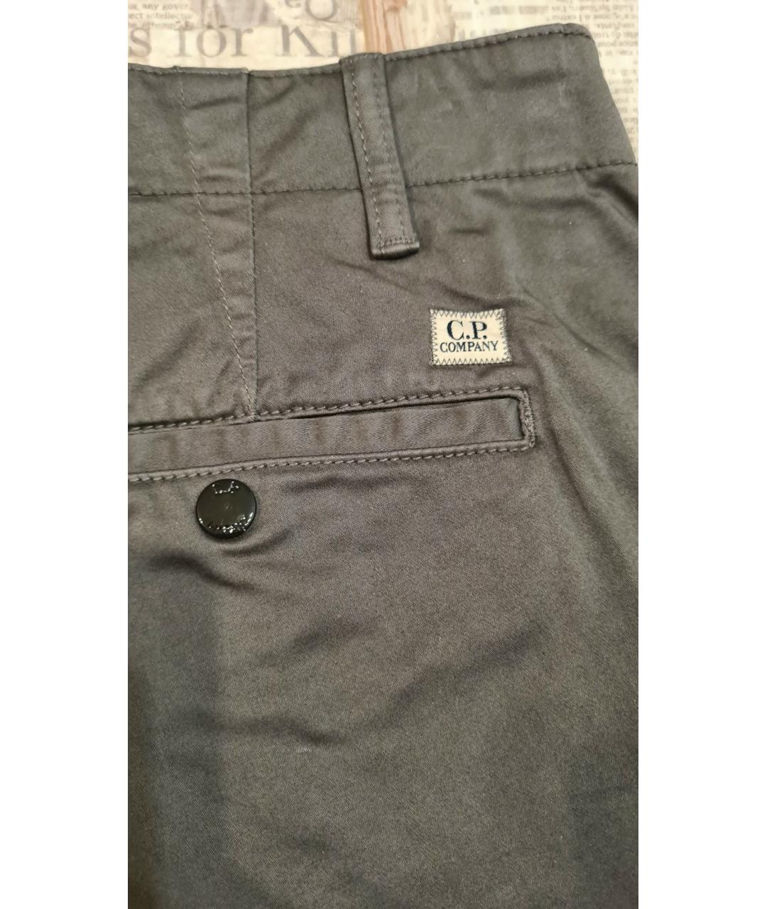 CP COMPANY Серые хлопковые шорты, фото 8