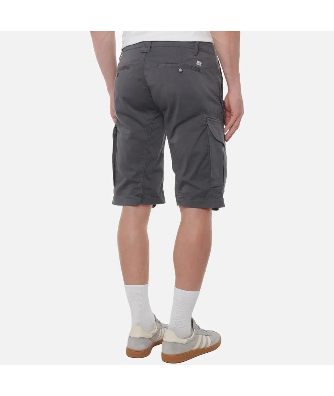 CP COMPANY Серые хлопковые шорты, фото 3