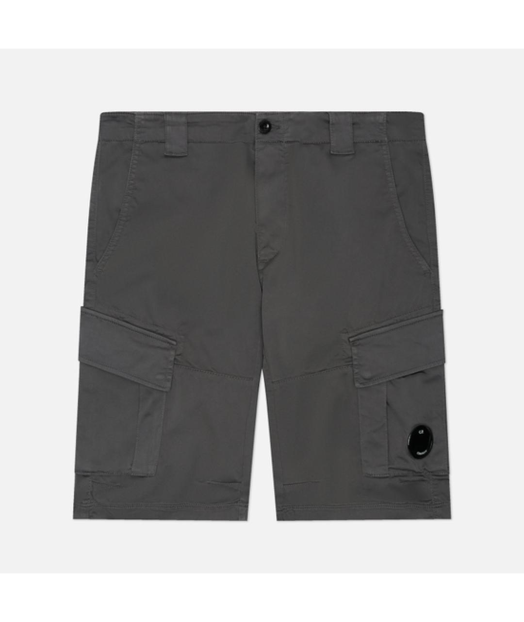 CP COMPANY Серые хлопковые шорты, фото 10