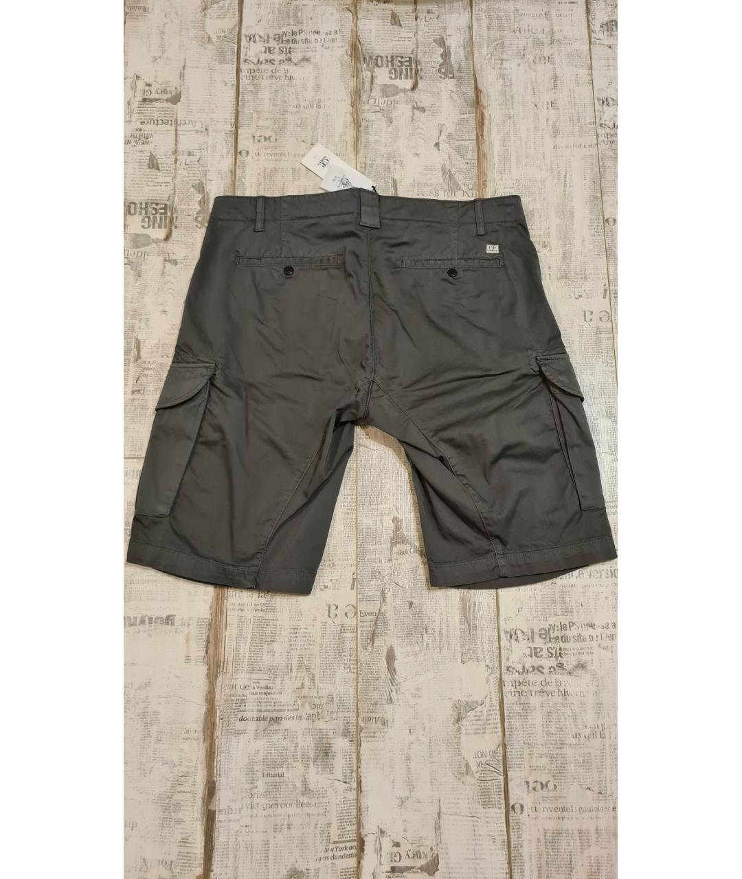 CP COMPANY Серые хлопковые шорты, фото 7