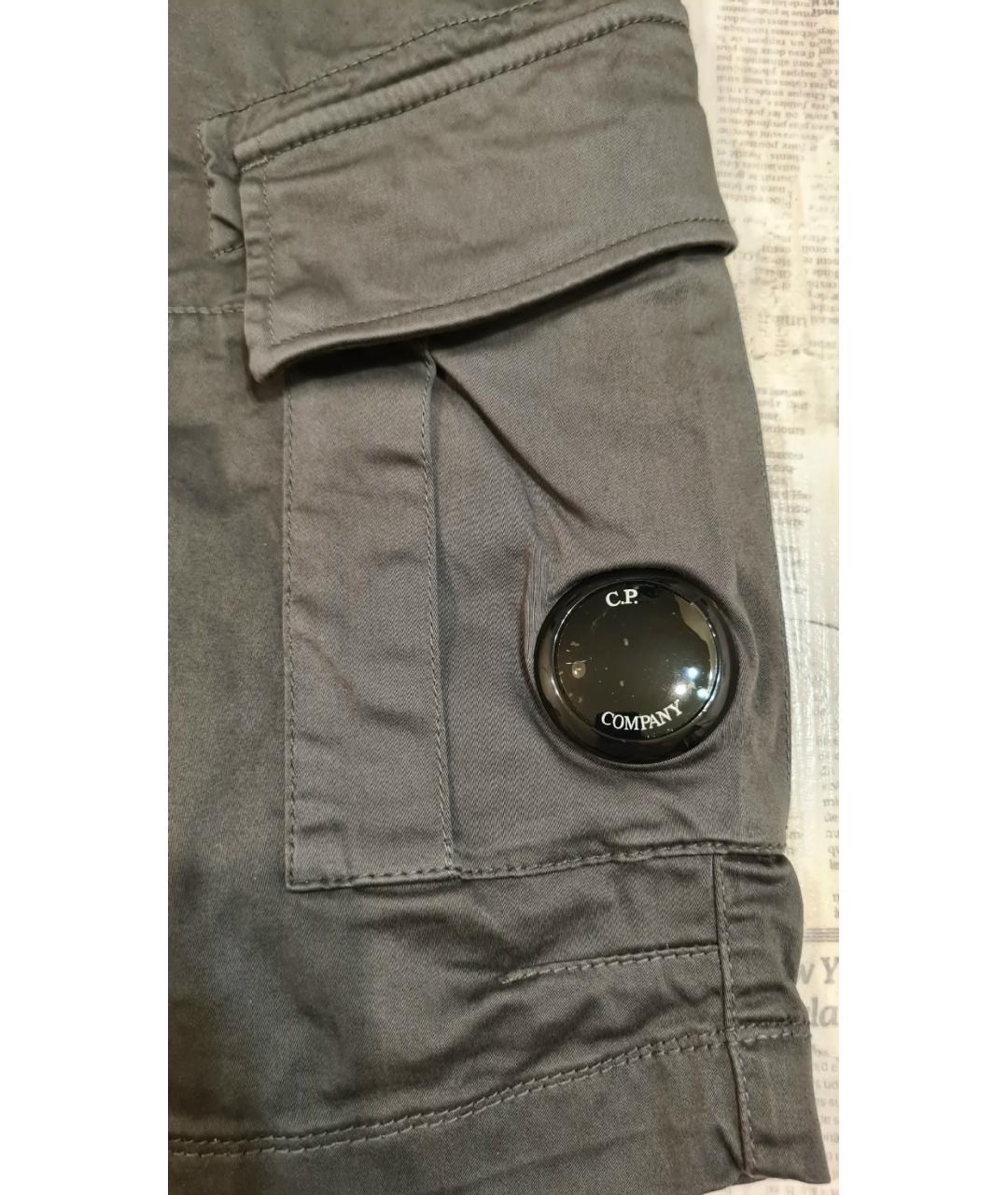 CP COMPANY Серые хлопковые шорты, фото 5