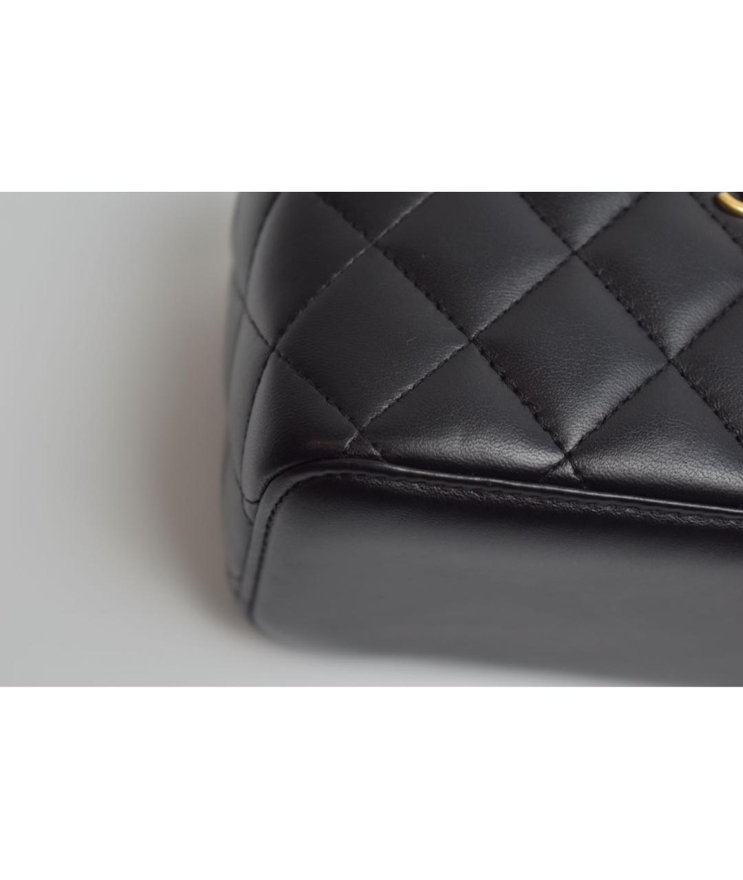 CHANEL Черная кожаная сумка через плечо, фото 7