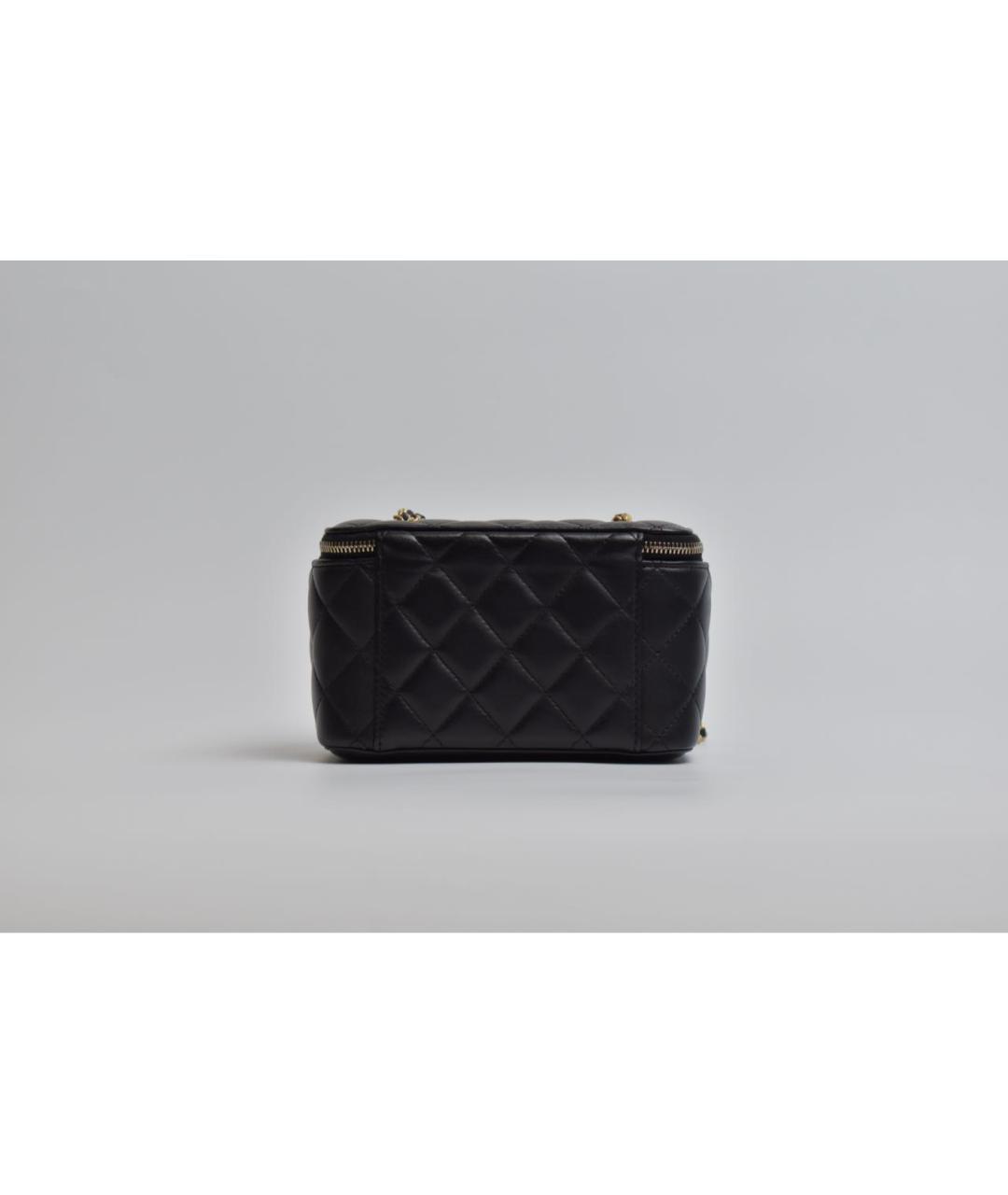 CHANEL Черная кожаная сумка через плечо, фото 3