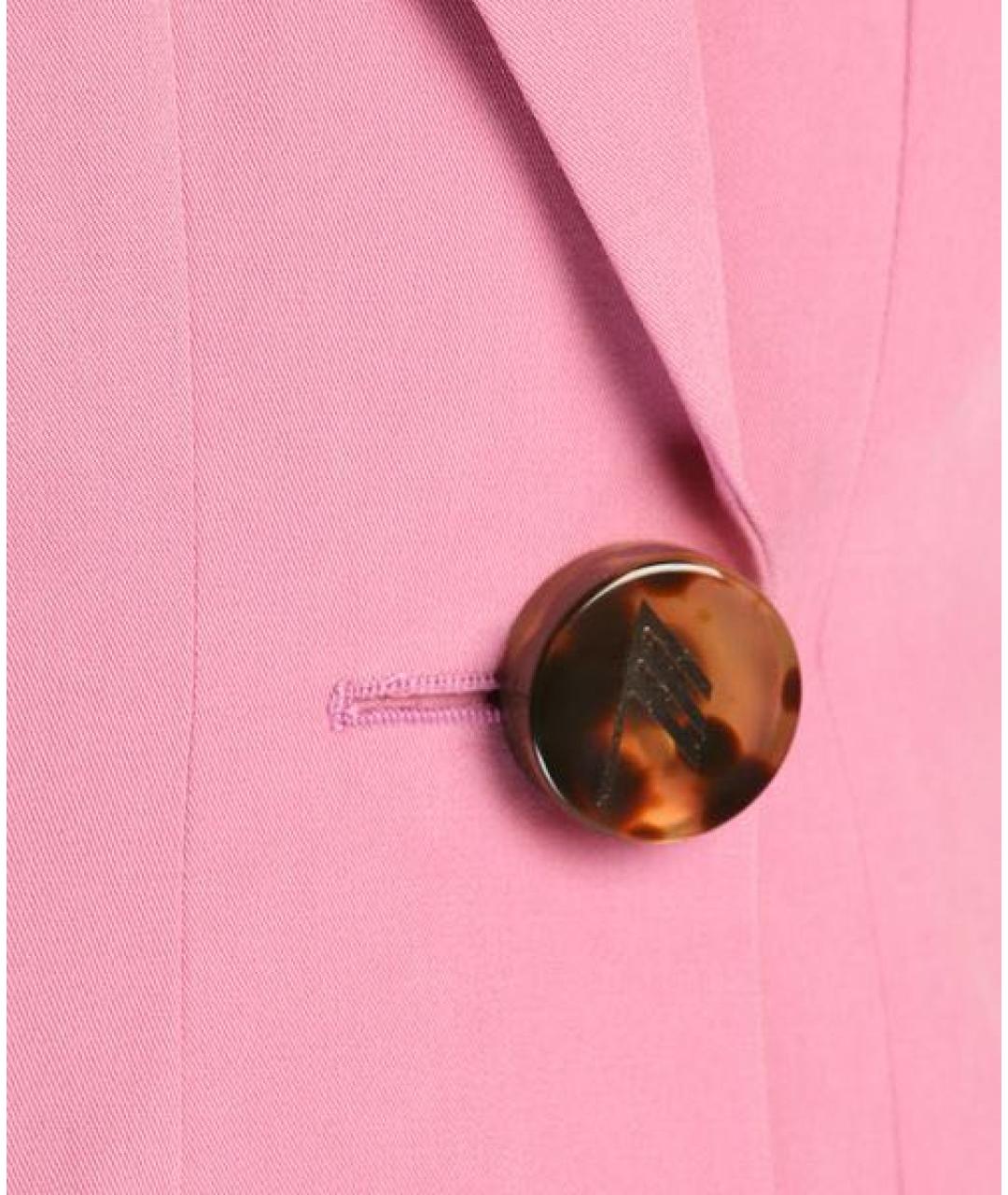 THE ATTICO Розовый хлопковый жакет/пиджак, фото 3