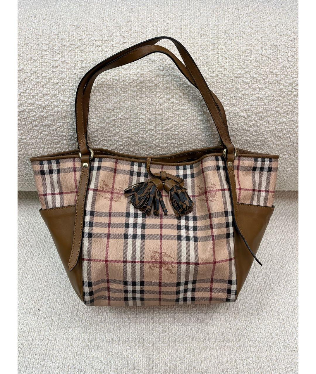 BURBERRY Бежевая сумка тоут, фото 9