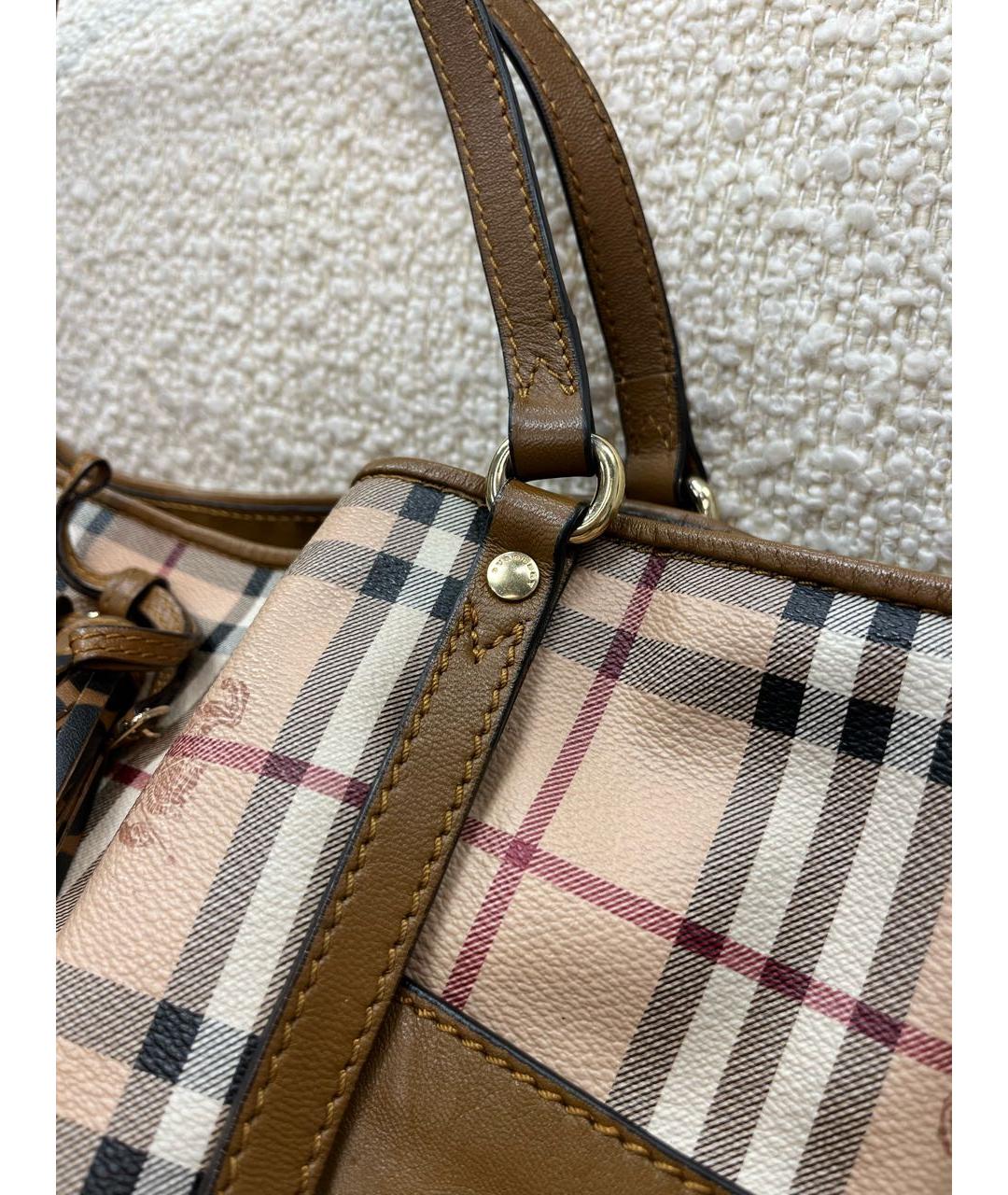 BURBERRY Бежевая сумка тоут, фото 7