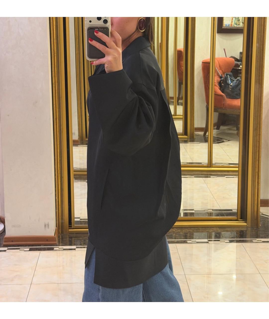 KHAITE Черная шелковая рубашка, фото 8