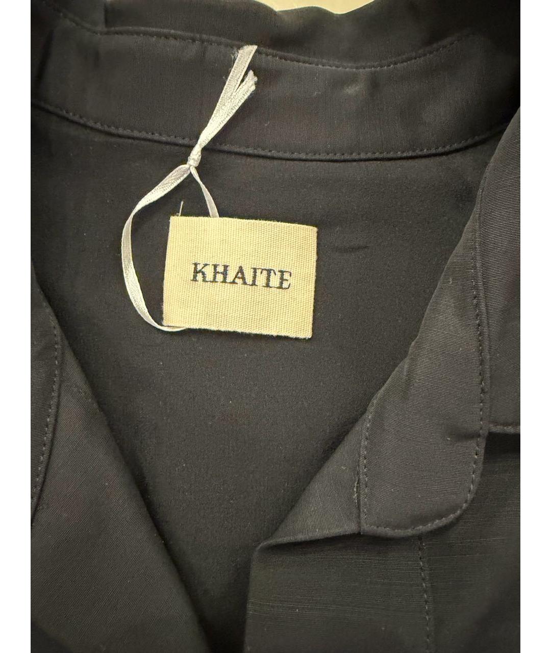 KHAITE Черная шелковая рубашка, фото 3