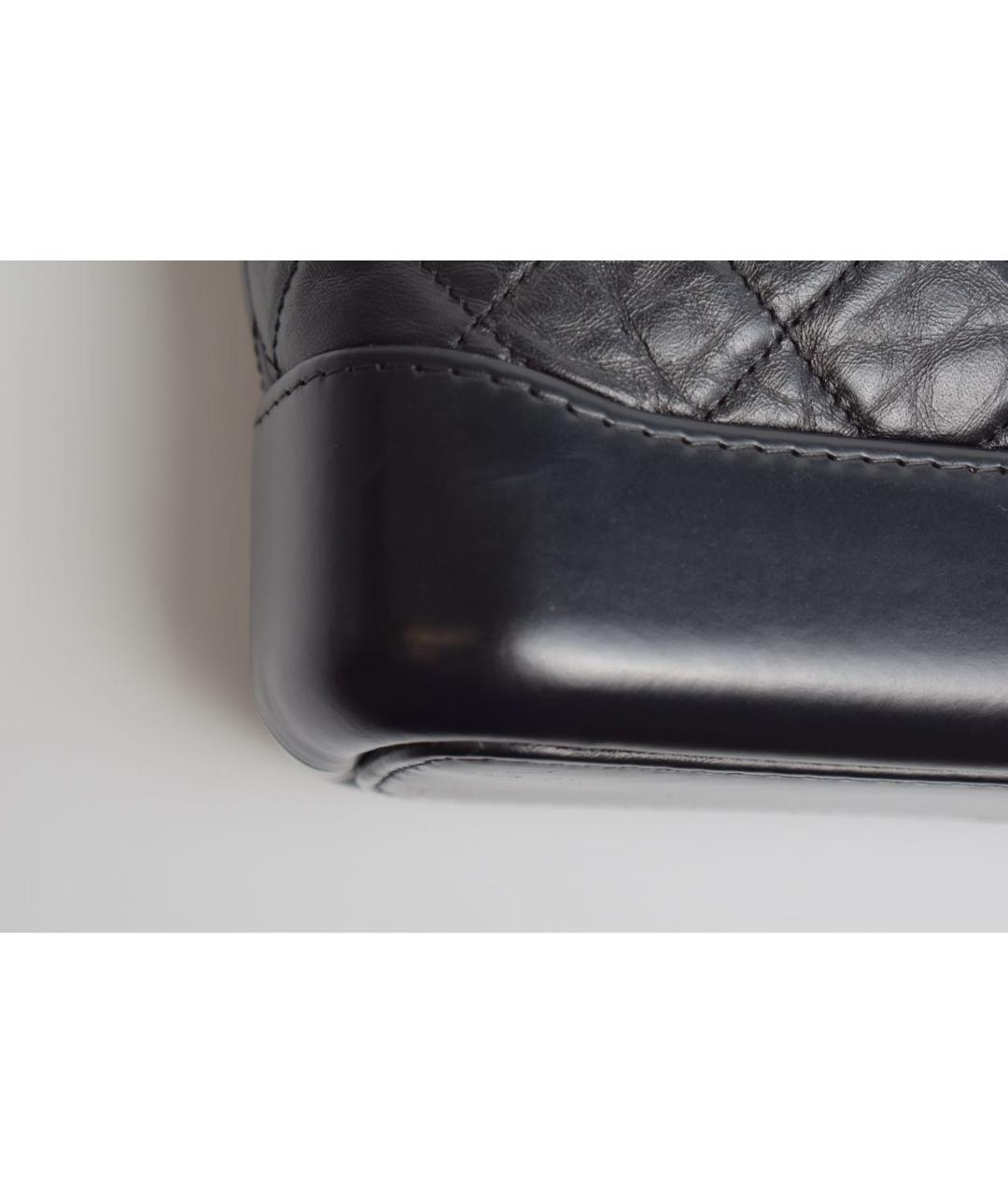 CHANEL Черная кожаная сумка через плечо, фото 6