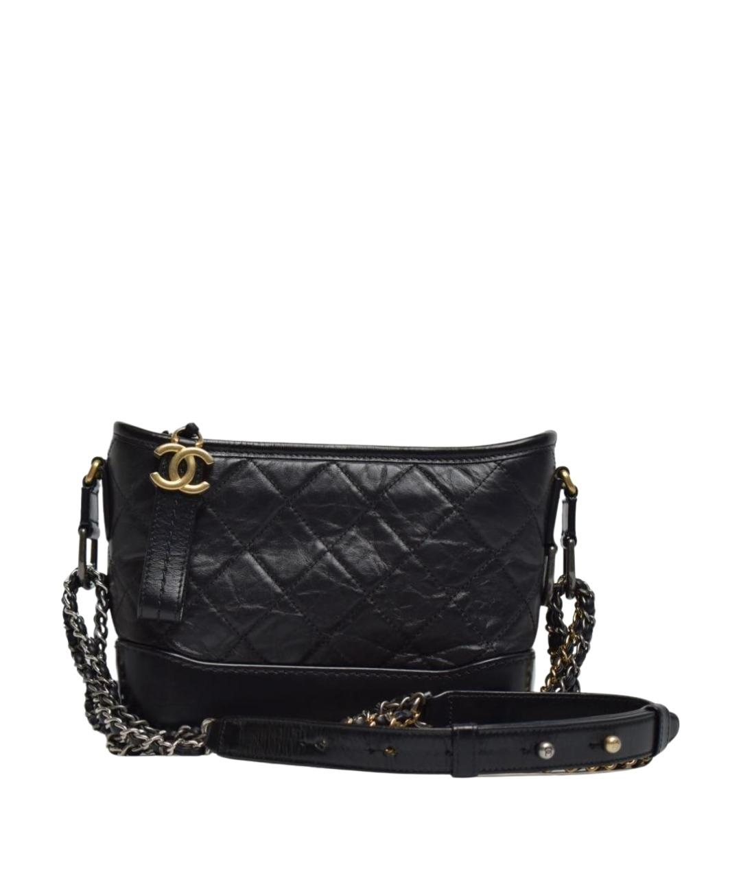 CHANEL Черная кожаная сумка через плечо, фото 1