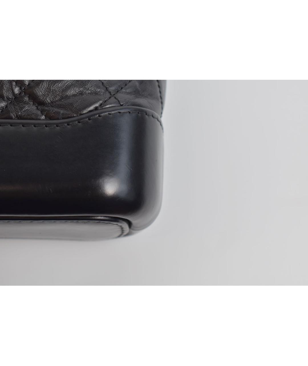 CHANEL Черная кожаная сумка через плечо, фото 7