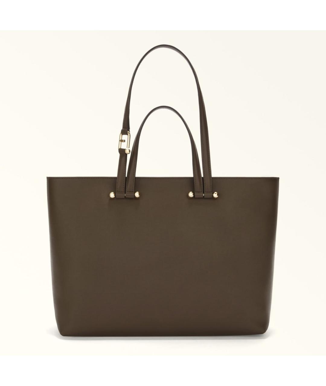 FURLA Коричневая кожаная сумка тоут, фото 6