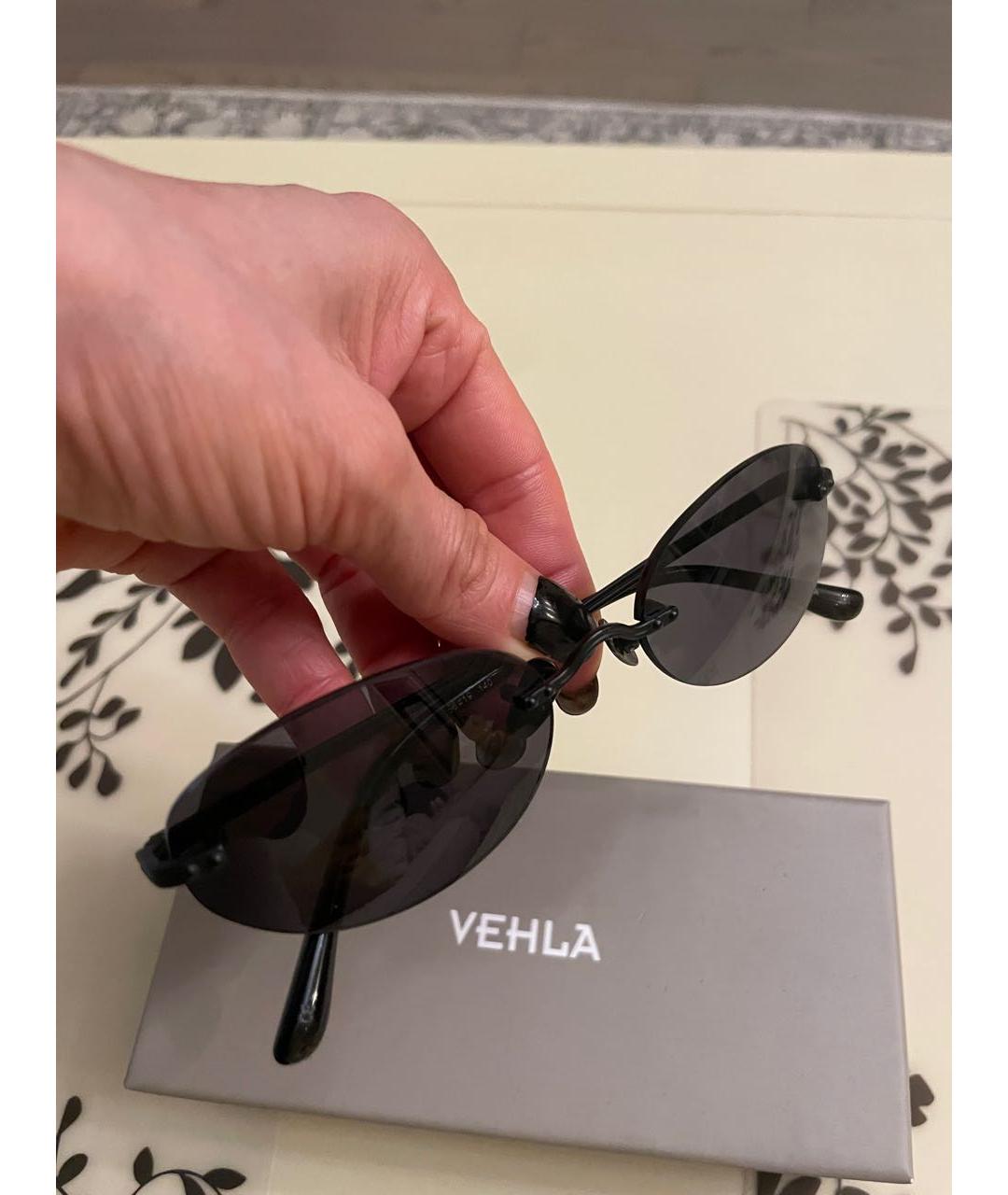 Vehla Черные пластиковые солнцезащитные очки, фото 2