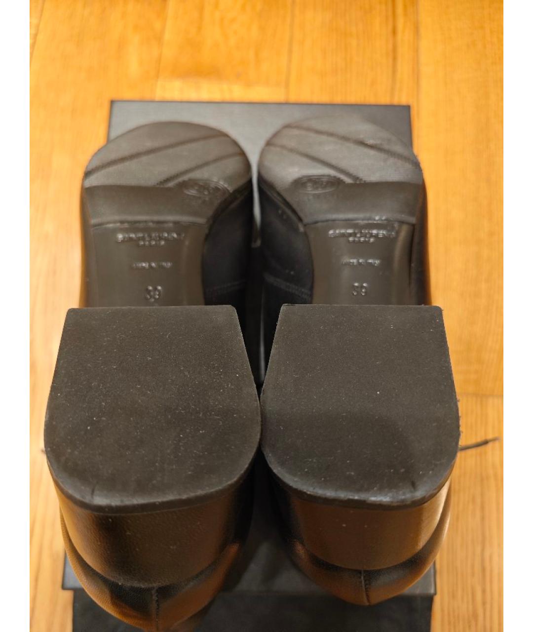 SAINT LAURENT Черные кожаные ботильоны, фото 6