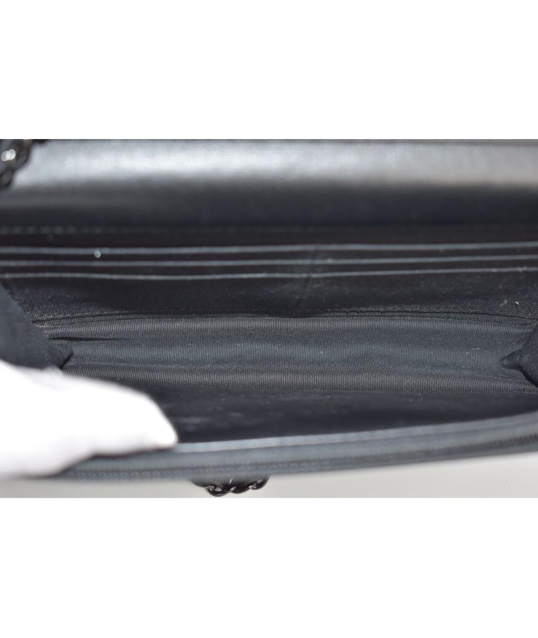 CHANEL Черная кожаная сумка через плечо, фото 4