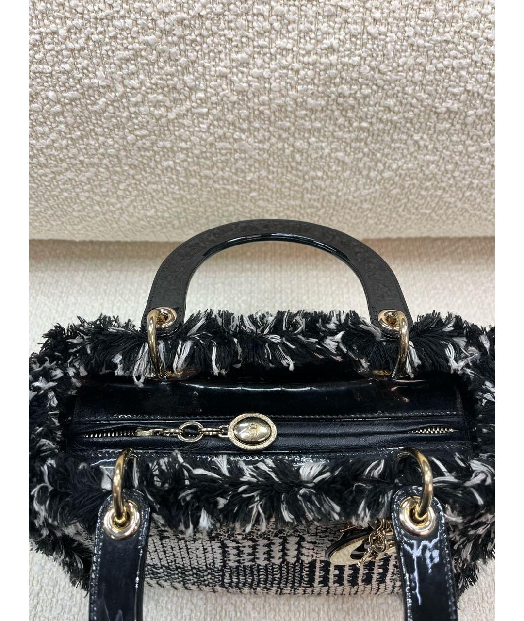 CHRISTIAN DIOR Черная сумка с короткими ручками, фото 8