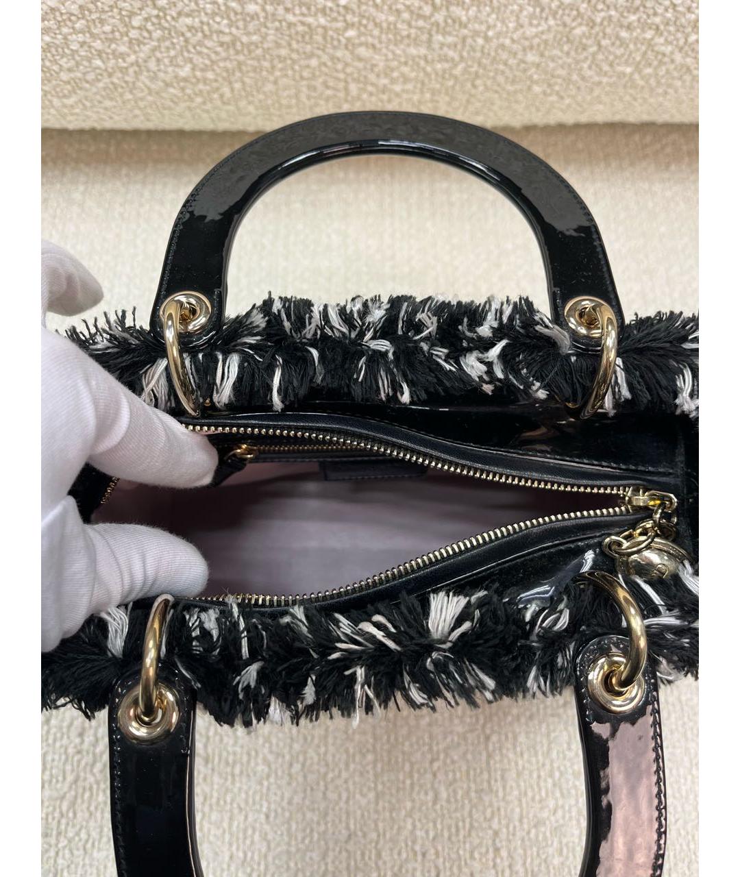 CHRISTIAN DIOR Черная сумка с короткими ручками, фото 4