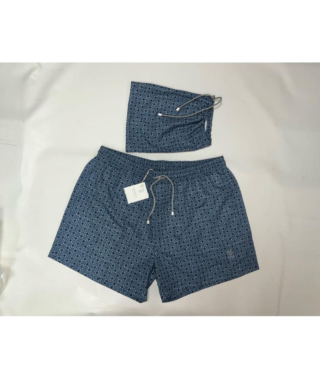 BRUNELLO CUCINELLI Мульти полиэстеровые шорты, фото 8