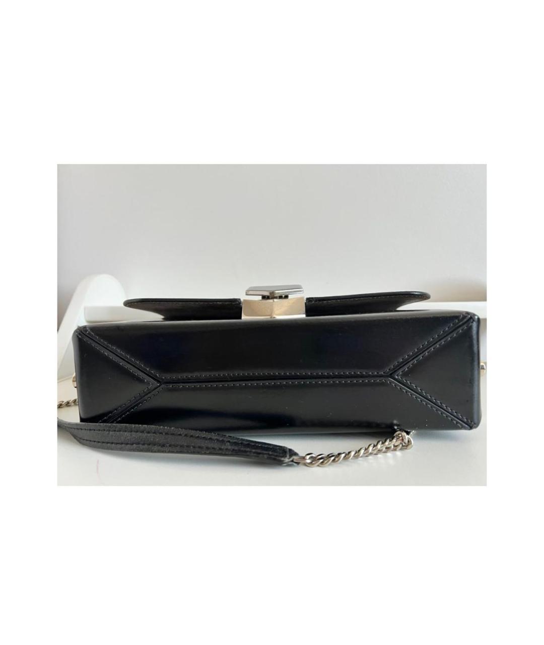 JIMMY CHOO Черная кожаная сумка через плечо, фото 4