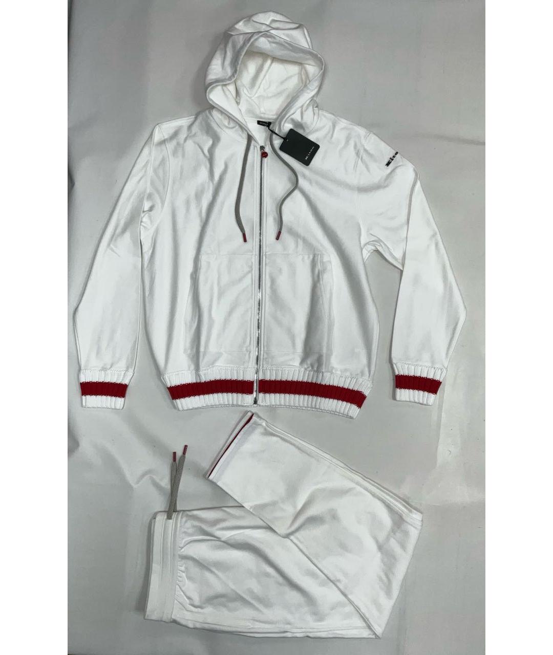 KITON Белый хлопковый спортивный костюм, фото 9