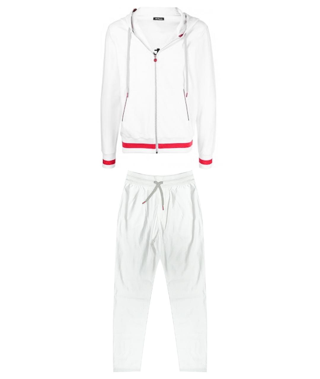 KITON Белый хлопковый спортивный костюм, фото 1
