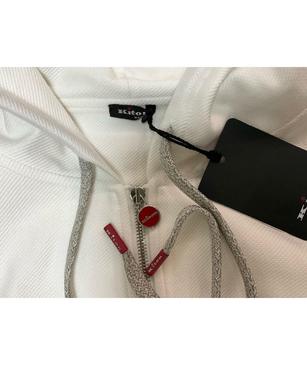 KITON Белый хлопковый спортивный костюм, фото 3