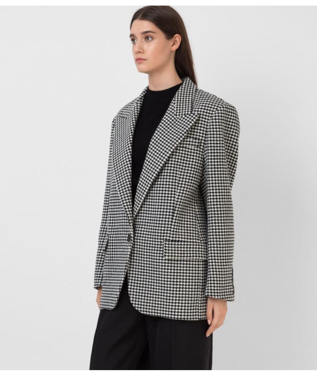 ALEXANDRE VAUTHIER Черный шерстяной жакет/пиджак, фото 2