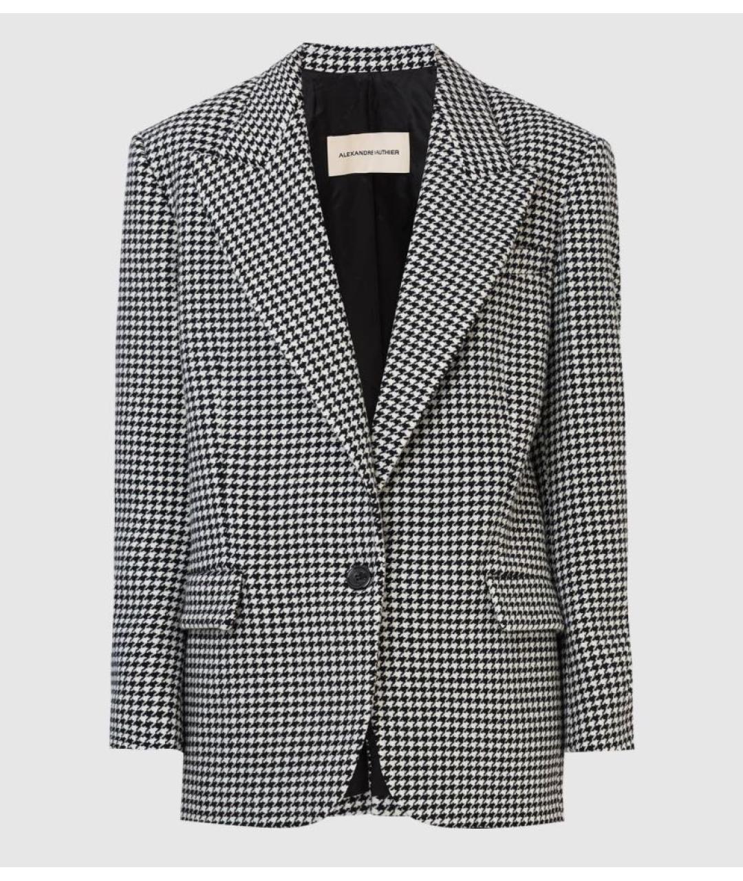 ALEXANDRE VAUTHIER Черный шерстяной жакет/пиджак, фото 4