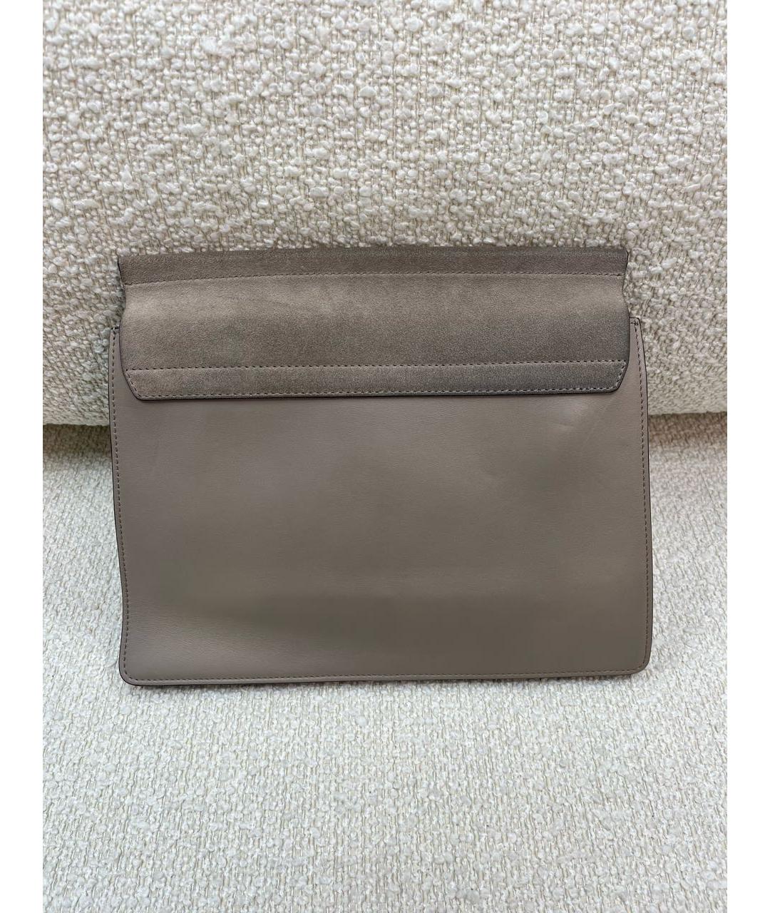 CHLOE Бежевая замшевая сумка через плечо, фото 3