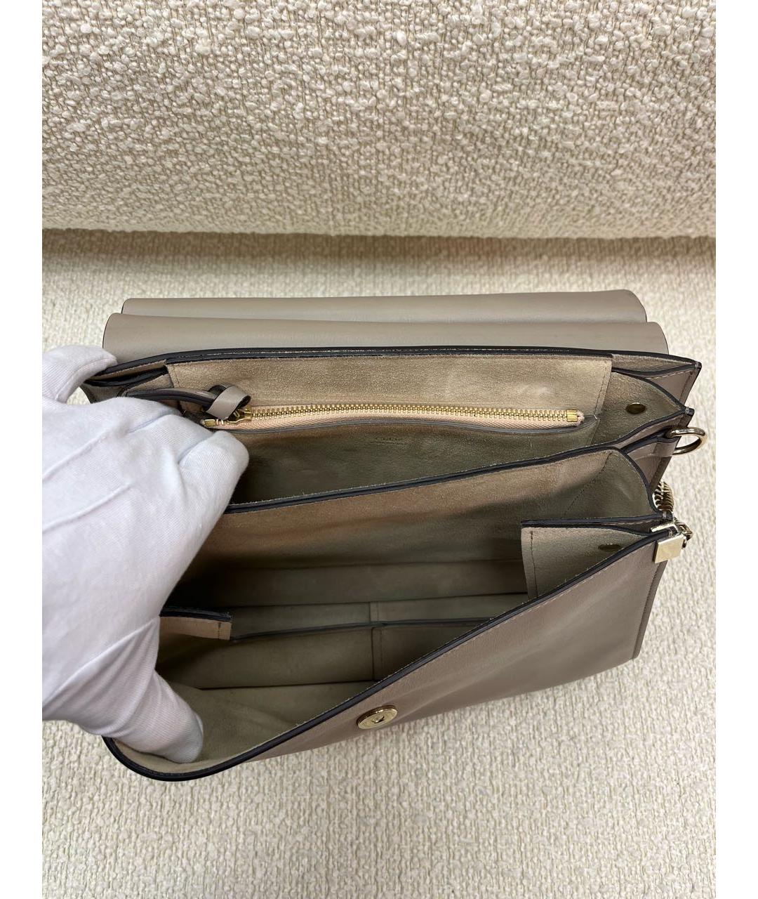 CHLOE Бежевая замшевая сумка через плечо, фото 4