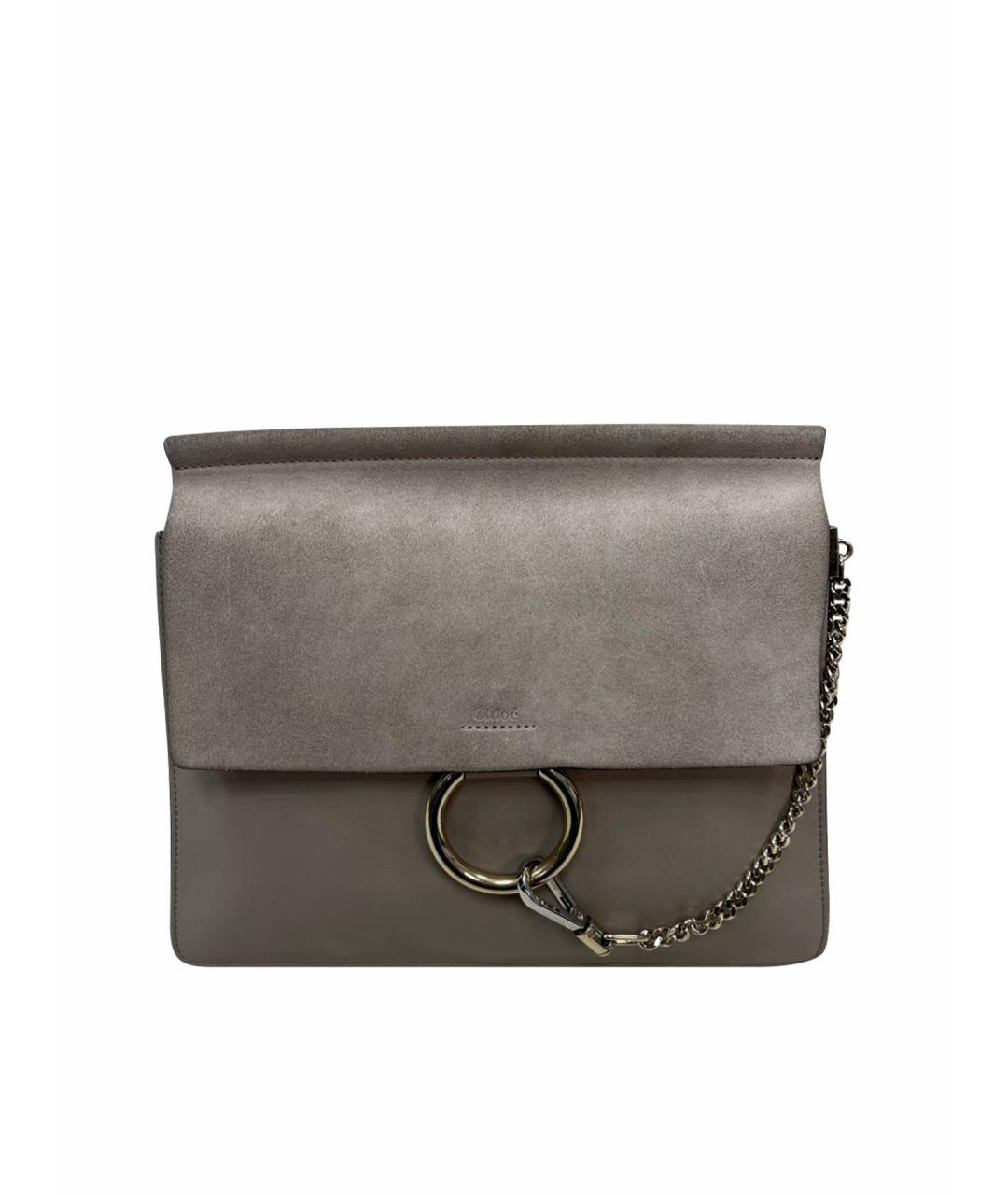 CHLOE Бежевая замшевая сумка через плечо, фото 1