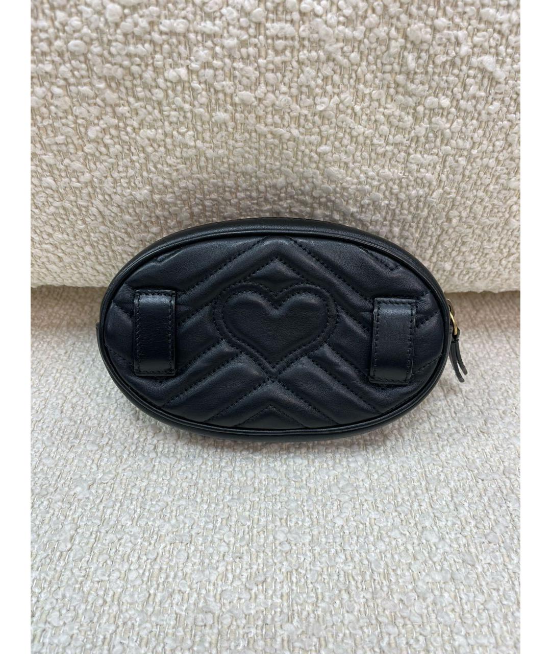 GUCCI Черная кожаная поясная сумка, фото 3