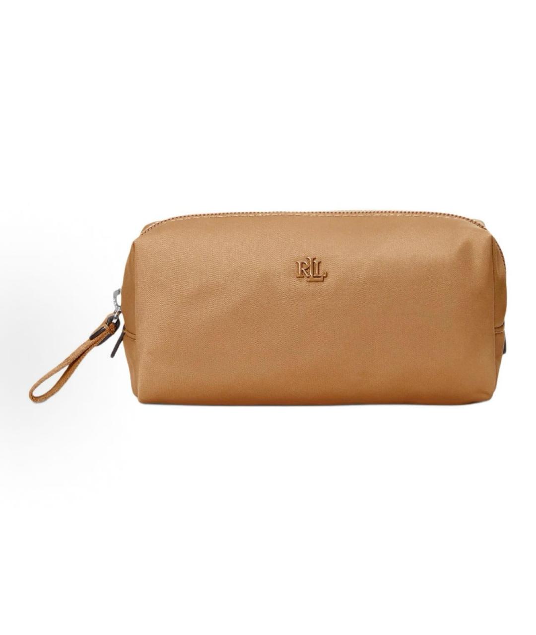 RALPH LAUREN Бежевая тканевая косметичка, фото 6