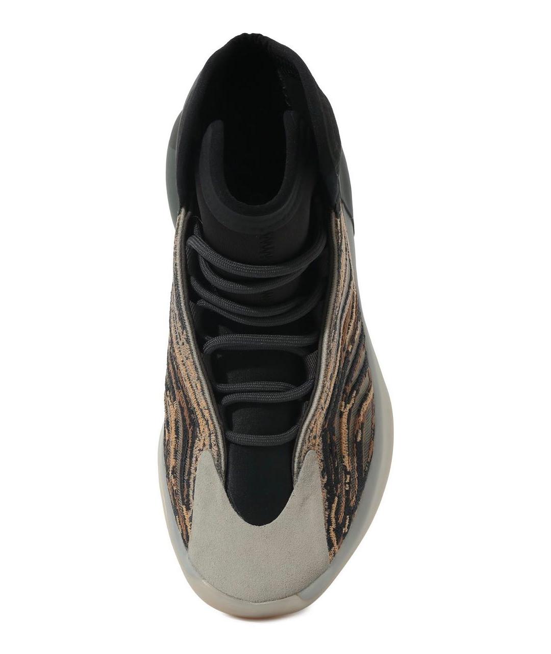 ADIDAS YEEZY Бежевые текстильные кроссовки, фото 3