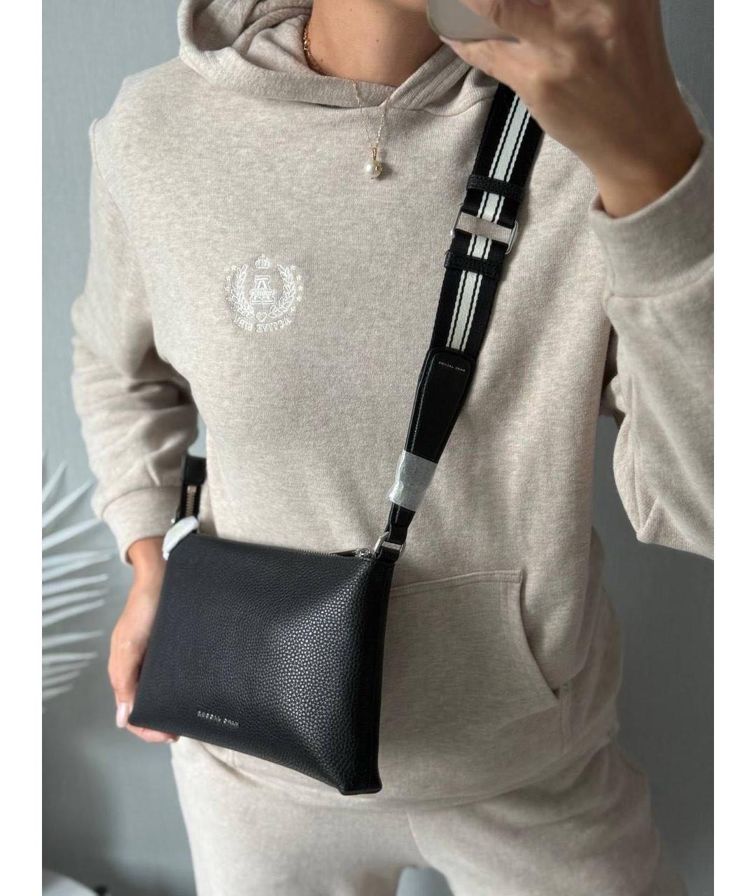 MARC JACOBS Черная кожаная сумка через плечо, фото 3