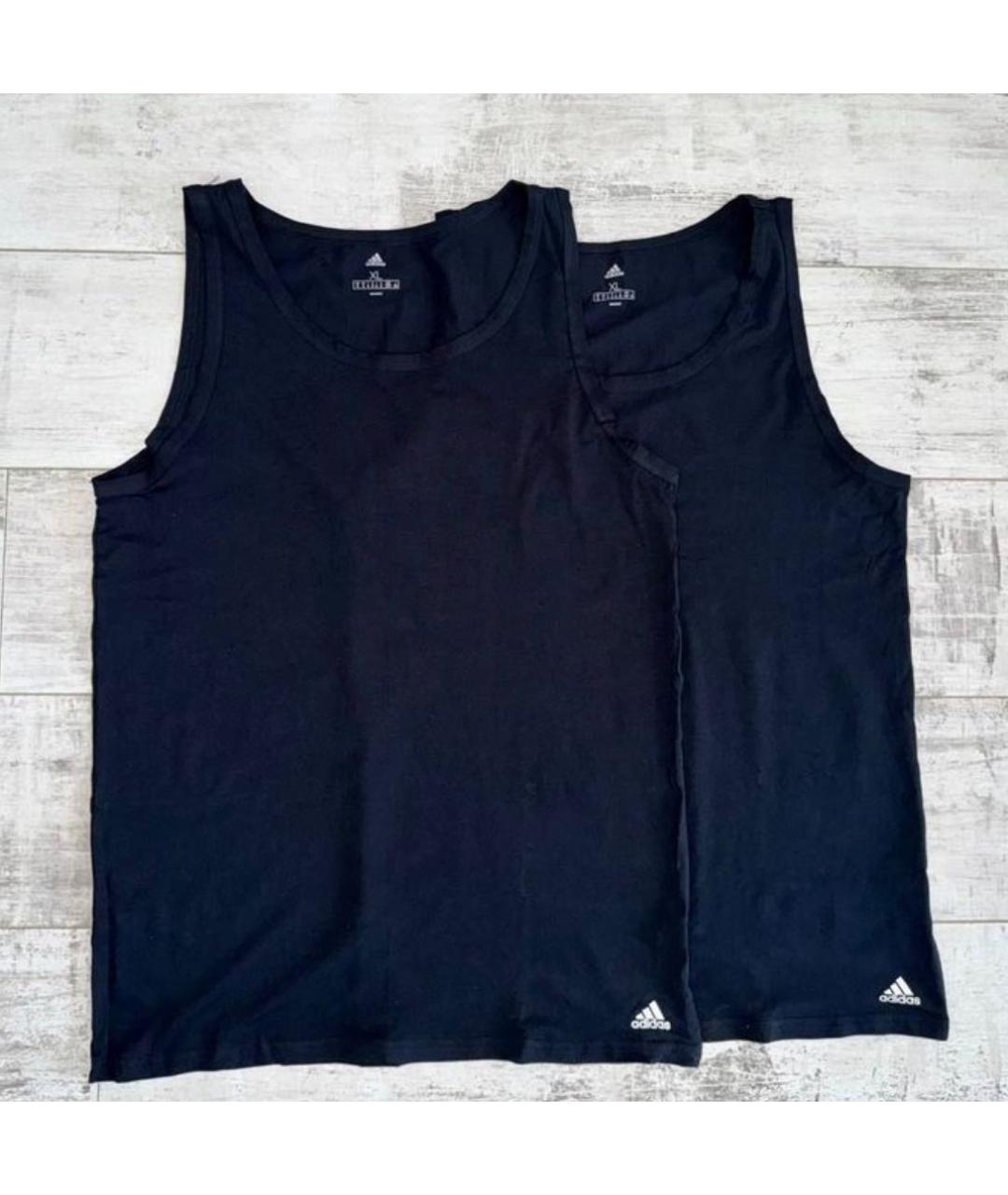 ADIDAS Черная хлопковая майка, фото 9