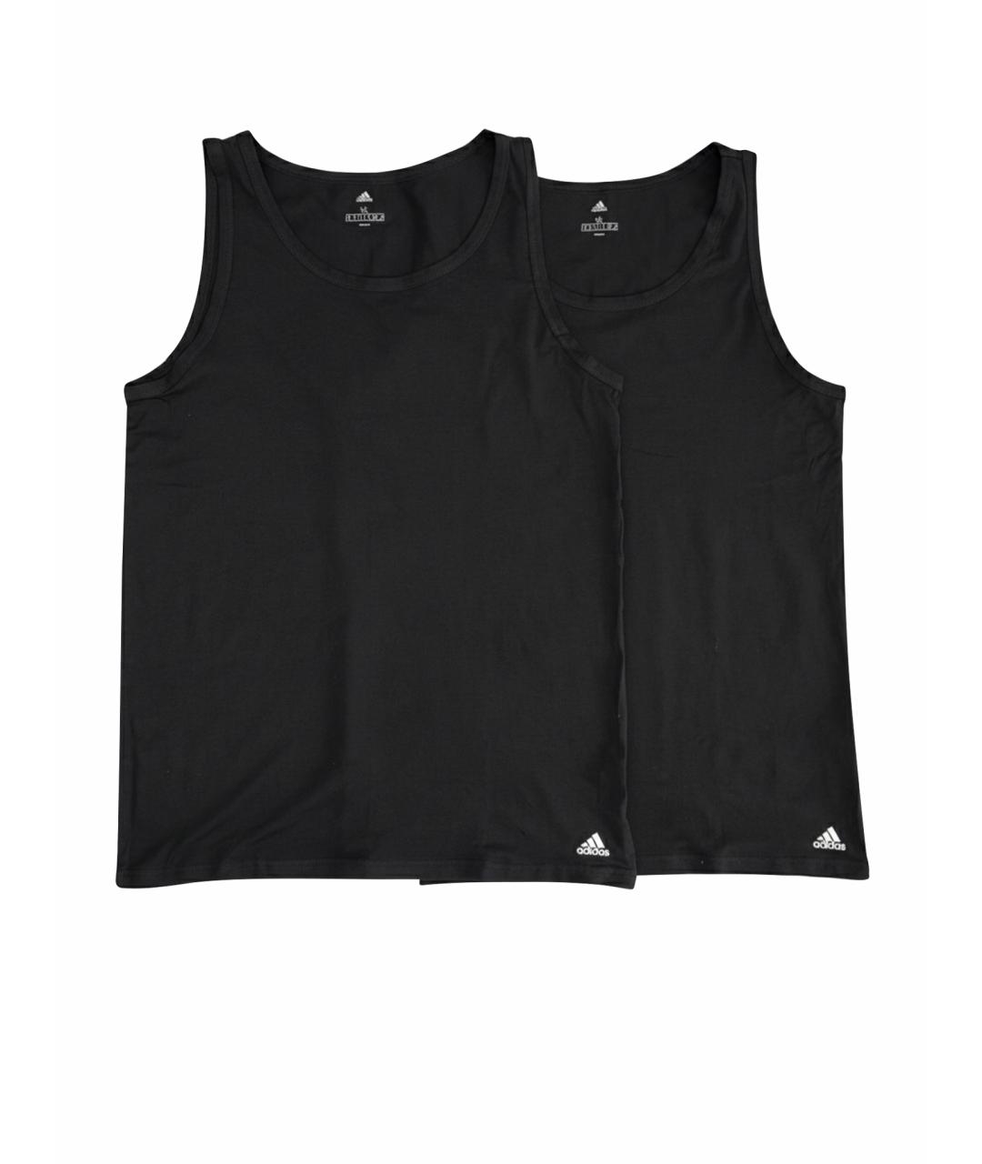ADIDAS Черная хлопковая майка, фото 1