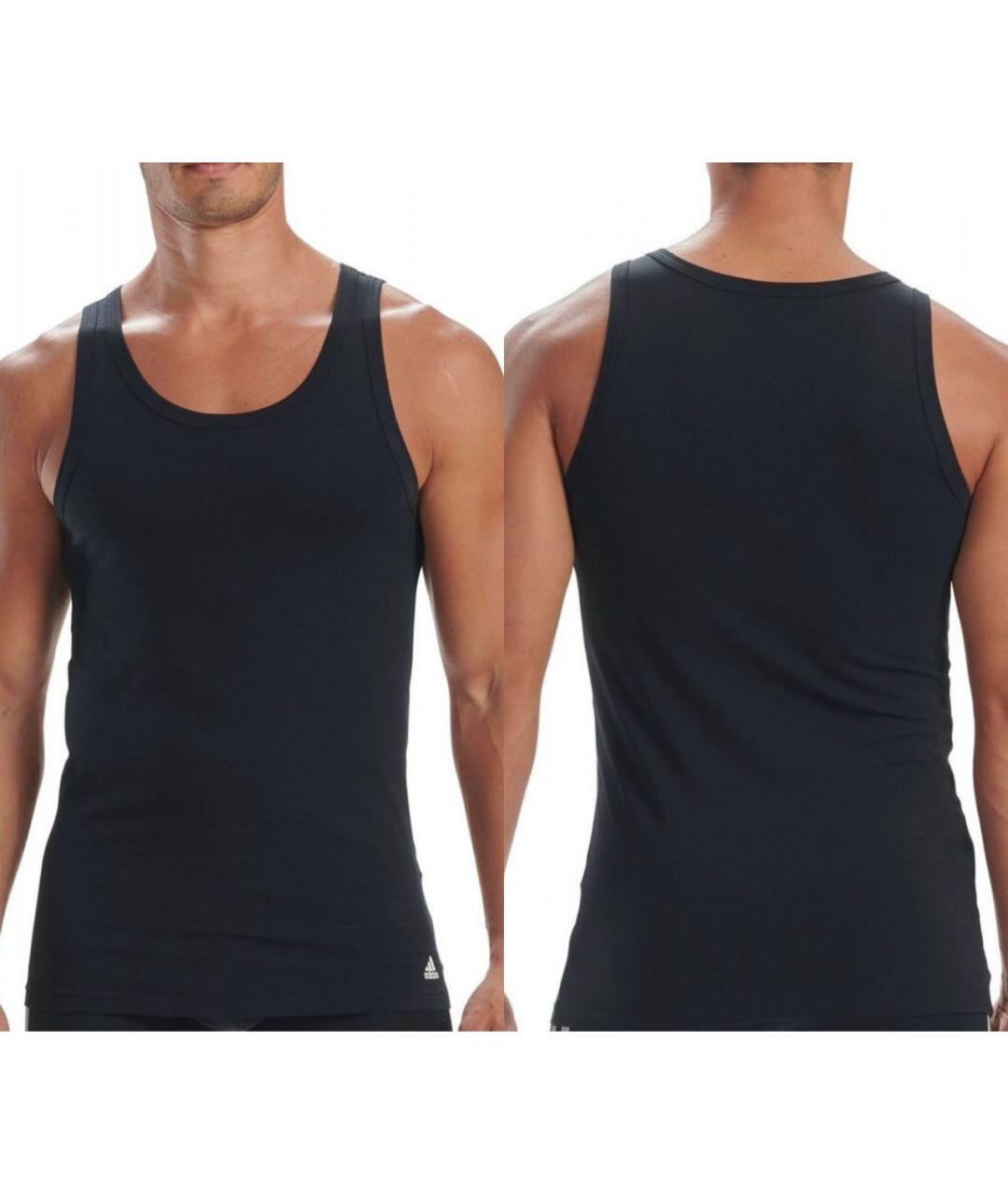 ADIDAS Черная хлопковая майка, фото 7