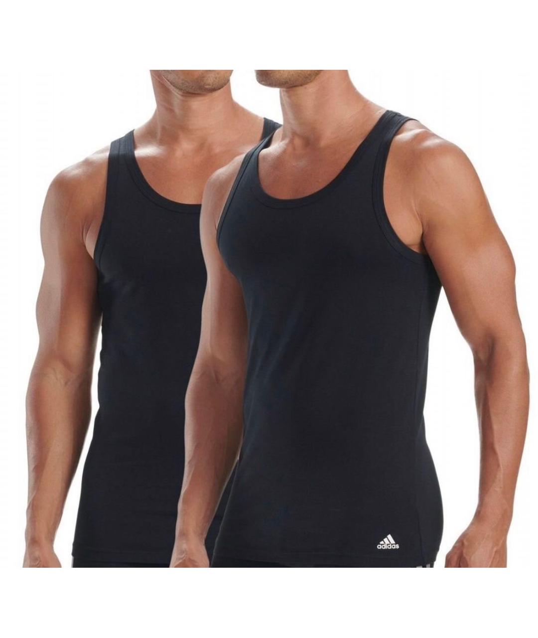 ADIDAS Черная хлопковая майка, фото 8