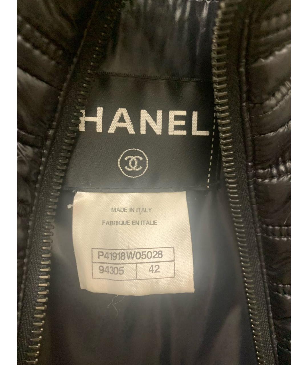CHANEL Черная полиамидовая куртка, фото 3