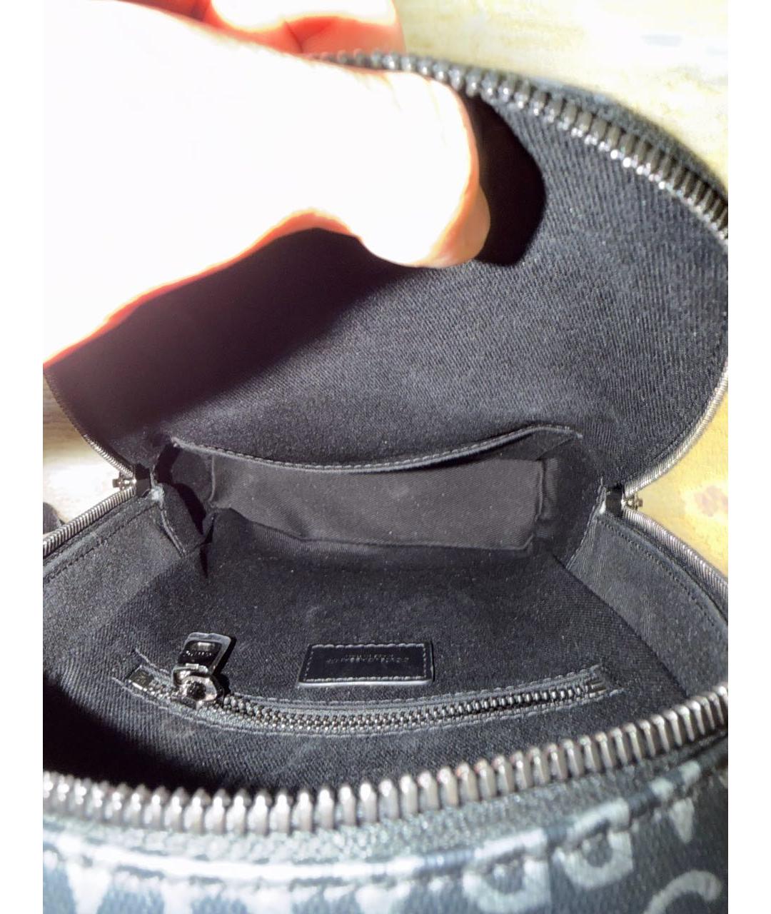 DOLCE&GABBANA Серая кожаная поясная сумка, фото 6