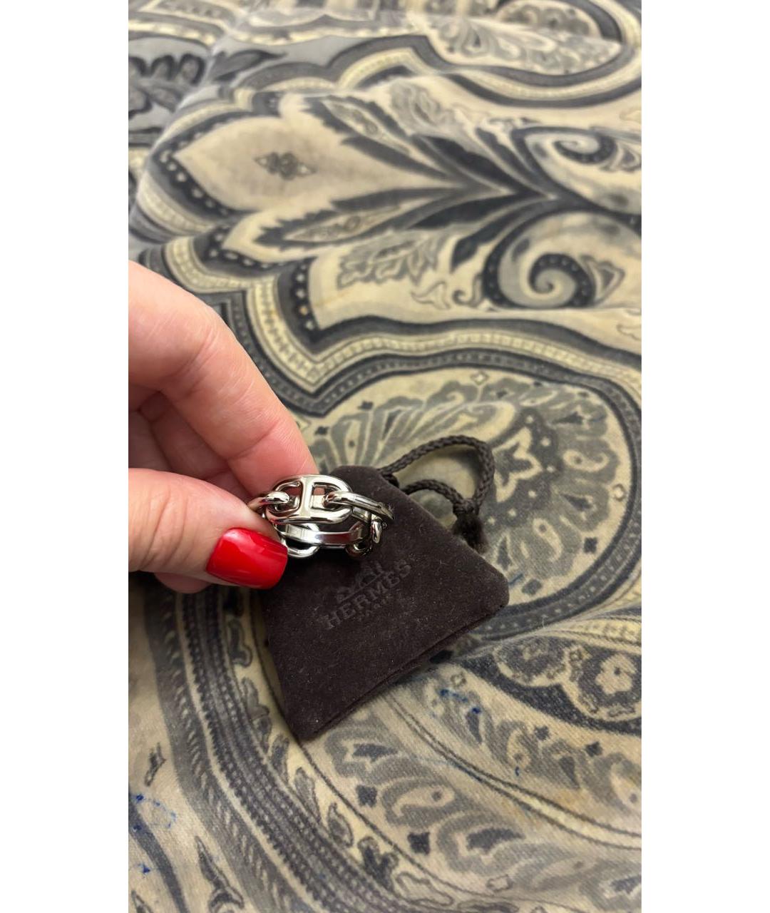 HERMES Серебрянный платок, фото 5