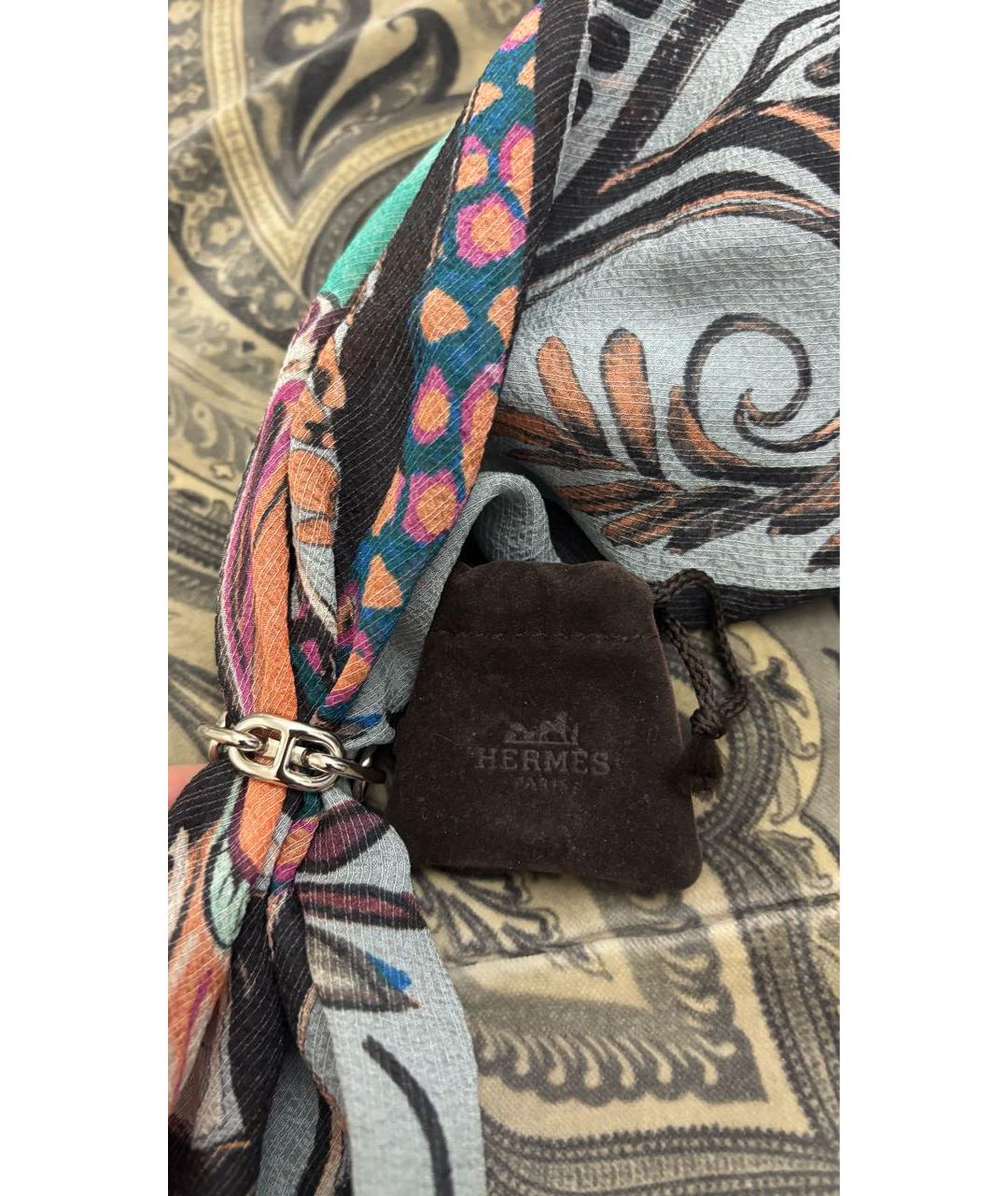 HERMES Серебрянный платок, фото 3