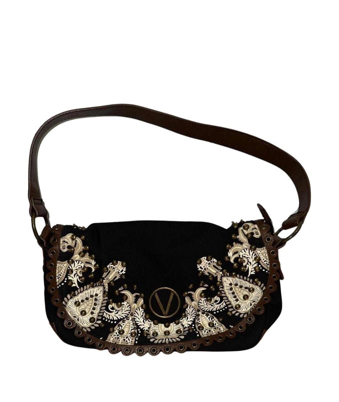 VALENTINO Черная деним сумка через плечо, фото 1